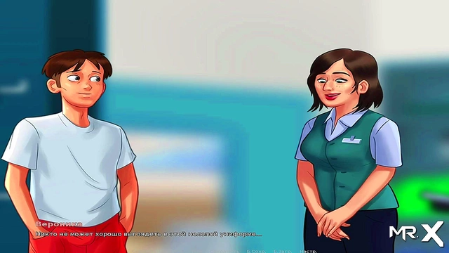 Interracial Summertime Saga Anime Girl Gets Big-Ass Creampie In Visual Novel Adventure