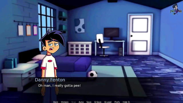 Gothic Ember Rides Danny Phantom in Rough Anime Shower Sex Session