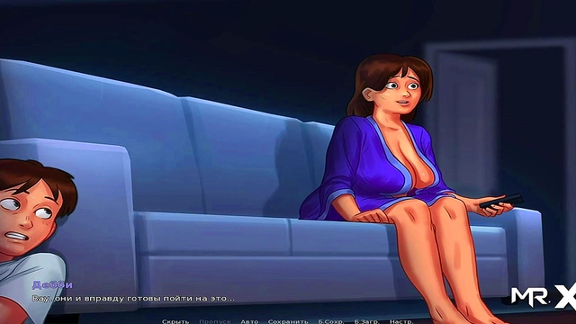 Summertime Saga Anime Girl Gives Blowing BJ Action In Sexy Game Scene