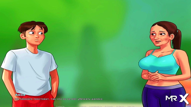 Summertime Saga Anime Girl Gives Blowing BJ Action In Sexy Game Scene