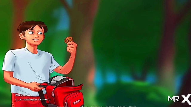 Summertime Saga Anime Girl Gives Blowing BJ Action In Sexy Game Scene