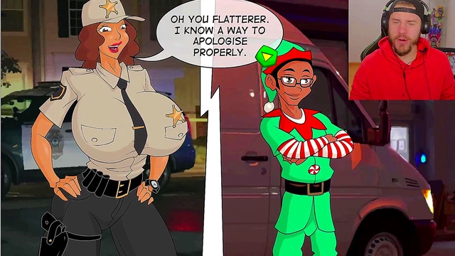 Christmas Elf Meets & Fucks Delivery Boy for Naughty Yuletide Fun