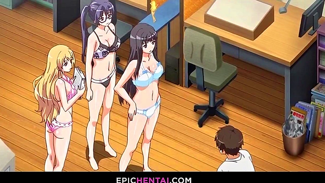 Naughty Cosplay Chicks Play With Vibrators In Kinky Hentai Anime Scenes