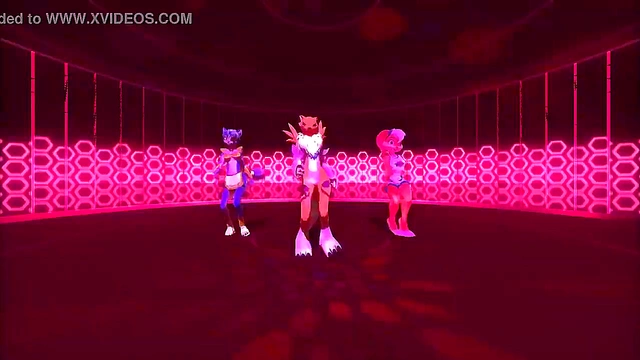 Fox Bunny Girls Dance Seductively in 3D Hentai Animation Clip