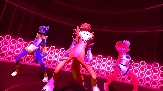 Fox Bunny Girls Dance Seductively in 3D Hentai Animation Clip