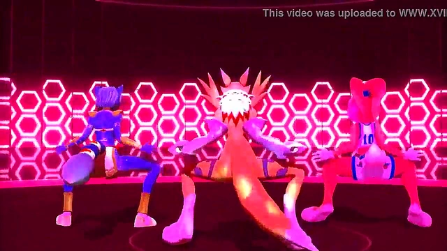 Fox Bunny Girls Dance Seductively in 3D Hentai Animation Clip