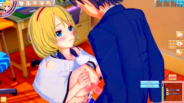 Alice Margatroid Rubs Her Big Tits & Gives Blowjob In Erotic 3D Touhou Hentai Scene