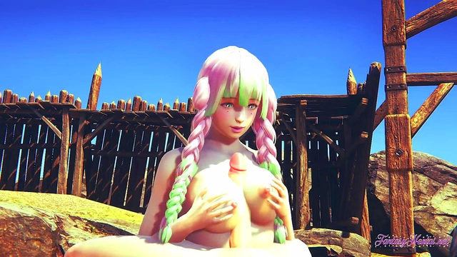 Mitsuri Kanroji From Kimetsu No Yaiba Gives Amazing Cunny & Boobjob POV