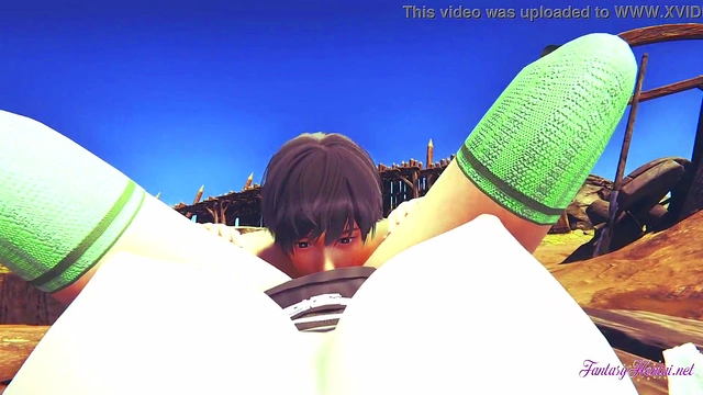 Mitsuri Kanroji From Kimetsu No Yaiba Gives Amazing Cunny & Boobjob POV