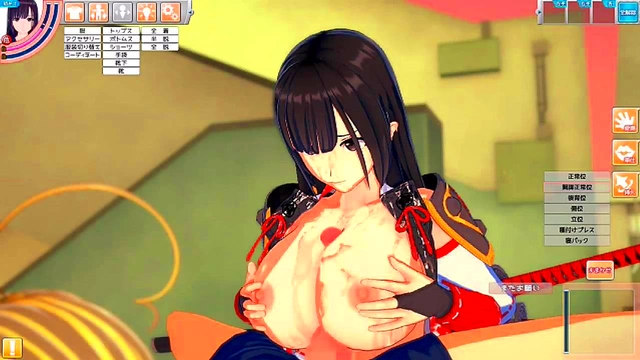 Cute Japanese Schoolgirl With Huge Boobs Rubbed & Sucked In Eroge Koikatu 3D Hentai Scene