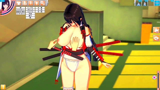 Cute Japanese Schoolgirl With Huge Boobs Rubbed & Sucked In Eroge Koikatu 3D Hentai Scene