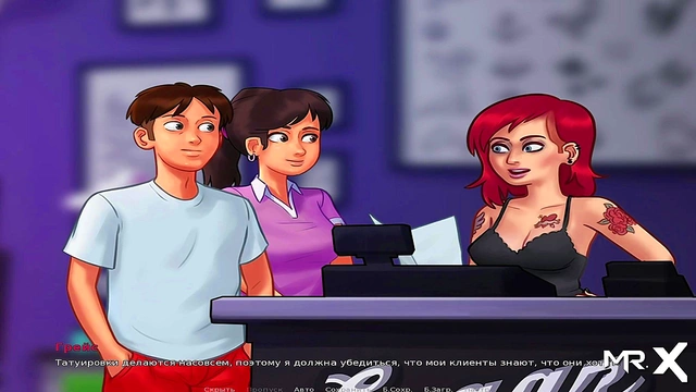 Summertime Saga Anime Chick Gets Ass Tattoo Before Wild Uncensored Sex Session