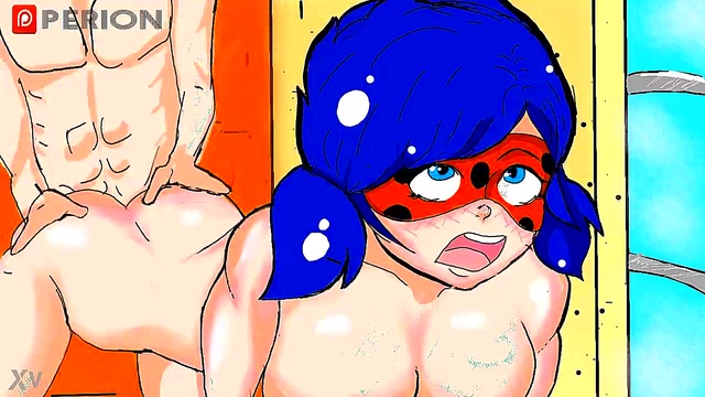 Miraculous Ladybug Teen Gets Horny With Busty Cosplay Butt Action