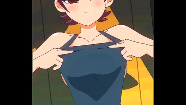 Komi from MHA Shows Off Big Tits in Anime Hentai Action