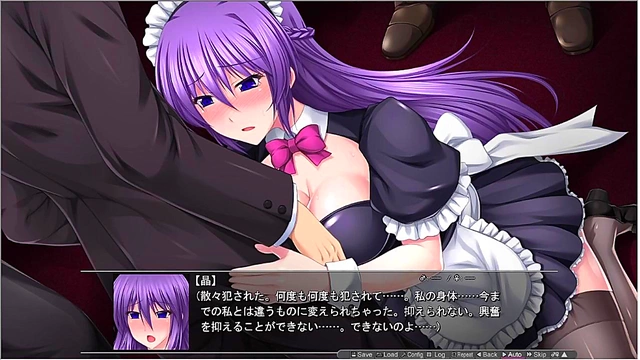 Meat Service Maid Gives Glittering Blowjob & Seductive Action In Senki Mystertia