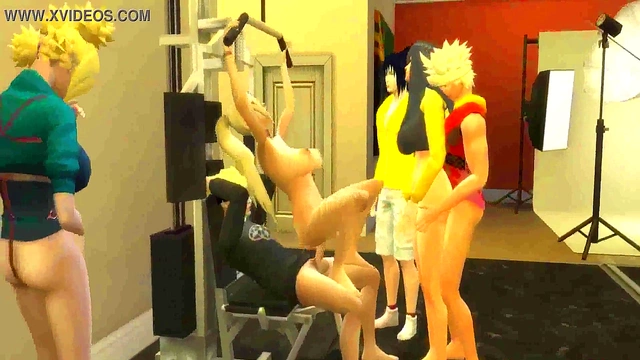 Hinata & Sakura Join Naruto's Crazy Housewife Anal Orgy Fiesta