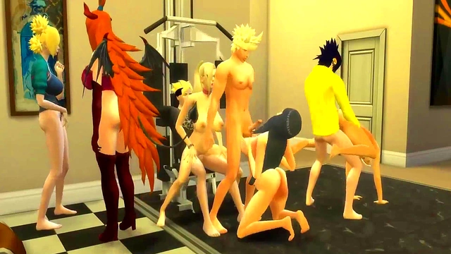 Hinata & Sakura Join Naruto's Crazy Housewife Anal Orgy Fiesta