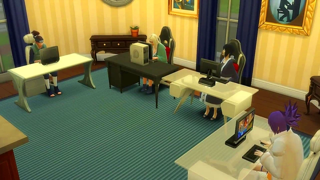 Iruka Fucks Shizune Hard While Tsunade Enjoys Watching & Pleasuring Herself