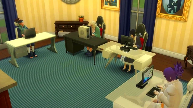 Iruka Fucks Shizune Hard While Tsunade Enjoys Watching & Pleasuring Herself