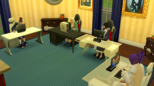 Iruka Fucks Shizune Hard While Tsunade Enjoys Watching & Pleasuring Herself