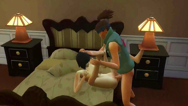 Iruka Fucks Shizune Hard While Tsunade Enjoys Watching & Pleasuring Herself