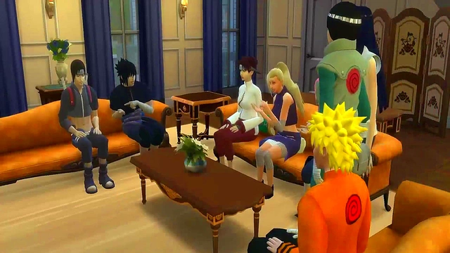 Hot Naruto Wives Hinata, Sakura, Ino, Tenten Fuck During Exercise Session