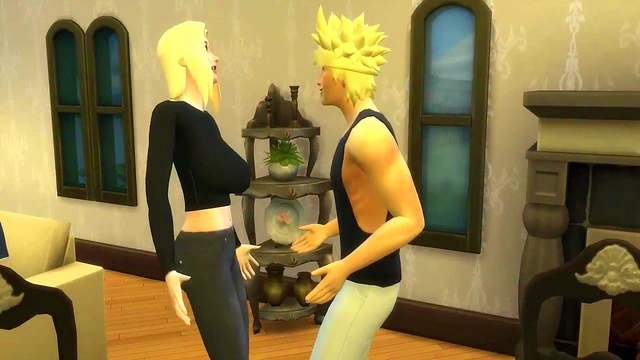 Perverted Naruto Threesome – Tsunade Seduces Sarada for Steamy Housewife Action