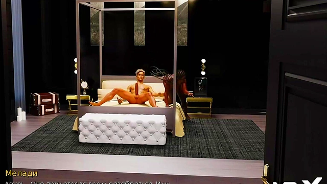 Sex With Two Girls In Retro Cartoon Visual Novel Game Adventure