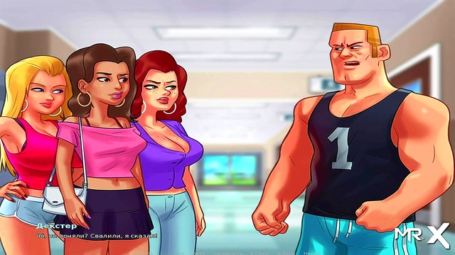 Hentai Visual Novel – Summertime Saga blowjob Adventure with Cartoon Cutie