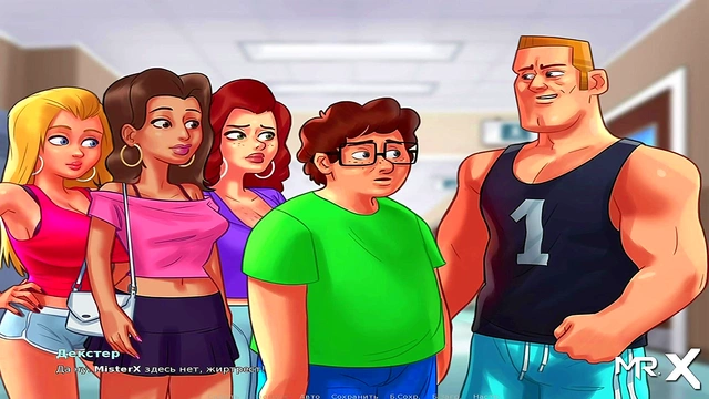 Hentai Visual Novel – Summertime Saga blowjob Adventure with Cartoon Cutie