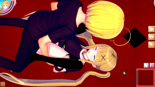 Blonde Big-Breasted Anime Gal Rides Dick in Missionary & Doggy Style for Juicy Finish