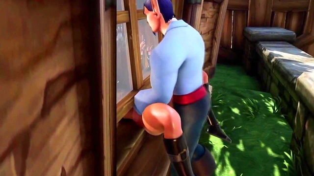 Stuck Elf Thief Gets Rough Fucking On The Window In 3D Hentai Wow