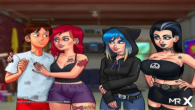 Rooftop Summer Fun – Cartoon Babe Plays Summertime Saga Uncensored