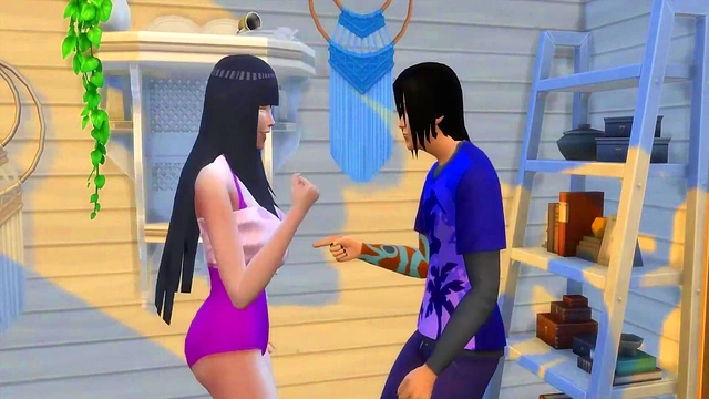 Hinata Cheats With Itachi On Terrace For Dirty Outdoor Sex & Anal Adventure