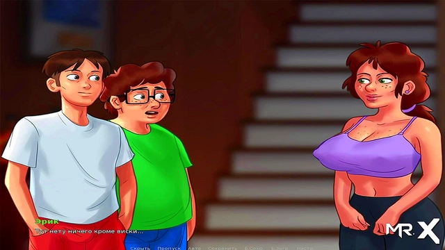 Nerd Member #80 Gets Summertime Saga Anime Creampie In Visual Novel Gameplay