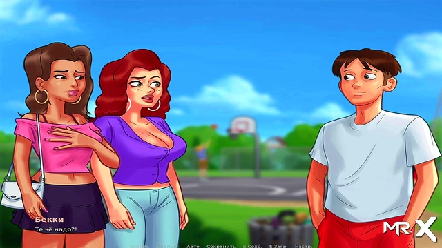 Nerd Member #80 Gets Summertime Saga Anime Creampie In Visual Novel Gameplay