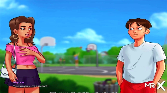 Nerd Member #80 Gets Summertime Saga Anime Creampie In Visual Novel Gameplay
