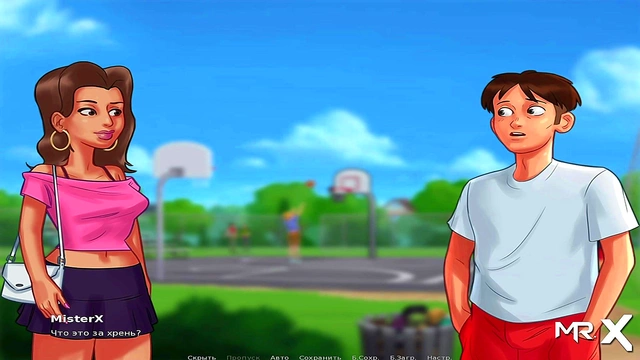 Nerd Member #80 Gets Summertime Saga Anime Creampie In Visual Novel Gameplay