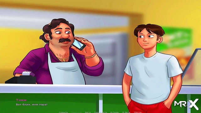 Teen Anime Goddess Masturbates To Uncensored Visual Novel Porn In Summertime Saga