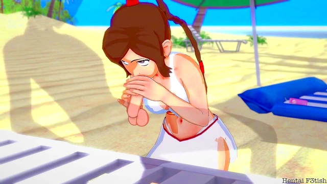 Ty Lee Gets Fucked On Public Beach With Doggy Style Creampie&Blowjob