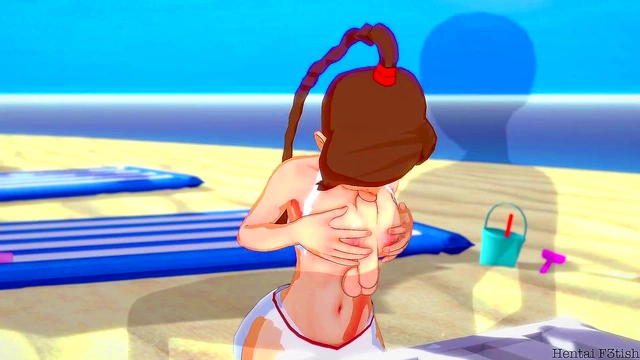 Ty Lee Gets Fucked On Public Beach With Doggy Style Creampie&Blowjob