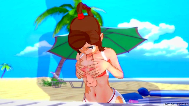 Ty Lee Gets Fucked On Public Beach With Doggy Style Creampie&Blowjob