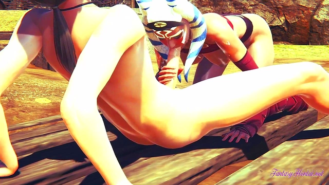 Ahsoka Tano Gives Mind-Bending Blowjob & Handjob Before Creampie Anal