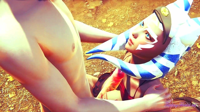 Ahsoka Tano Gives Mind-Bending Blowjob & Handjob Before Creampie Anal