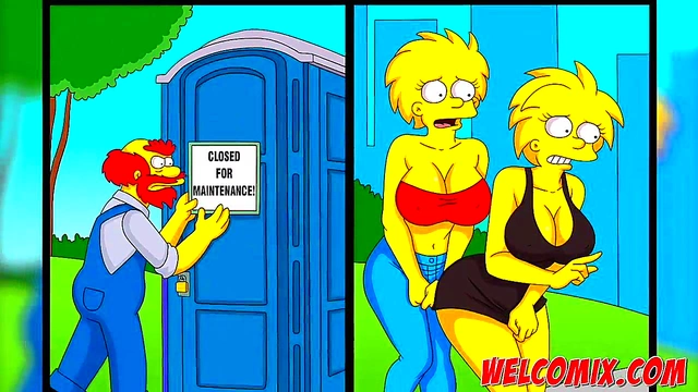 Liza from Simpsons Porn Comics Gets Pleasured in Obscene Hentai Anime Scene