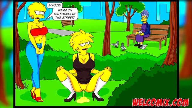 Liza from Simpsons Porn Comics Gets Pleasured in Obscene Hentai Anime Scene