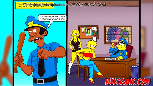 Liza from Simpsons Porn Comics Gets Pleasured in Obscene Hentai Anime Scene