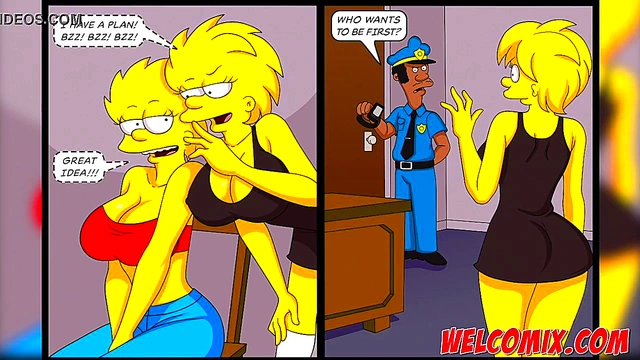 Liza from Simpsons Porn Comics Gets Pleasured in Obscene Hentai Anime Scene