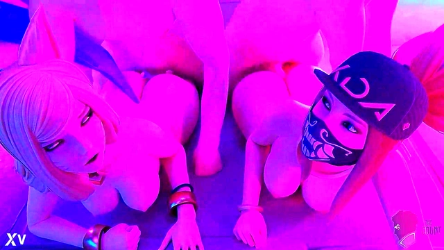 Ahri & Akali’s League of Legends VR Porn Adventure – Doggy Style Dreams