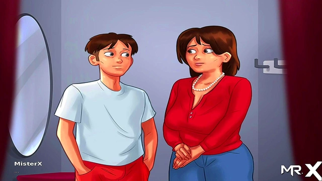 Mature Anime Teen Kissing Scene Heats Up Summertime Saga BoothFantasy